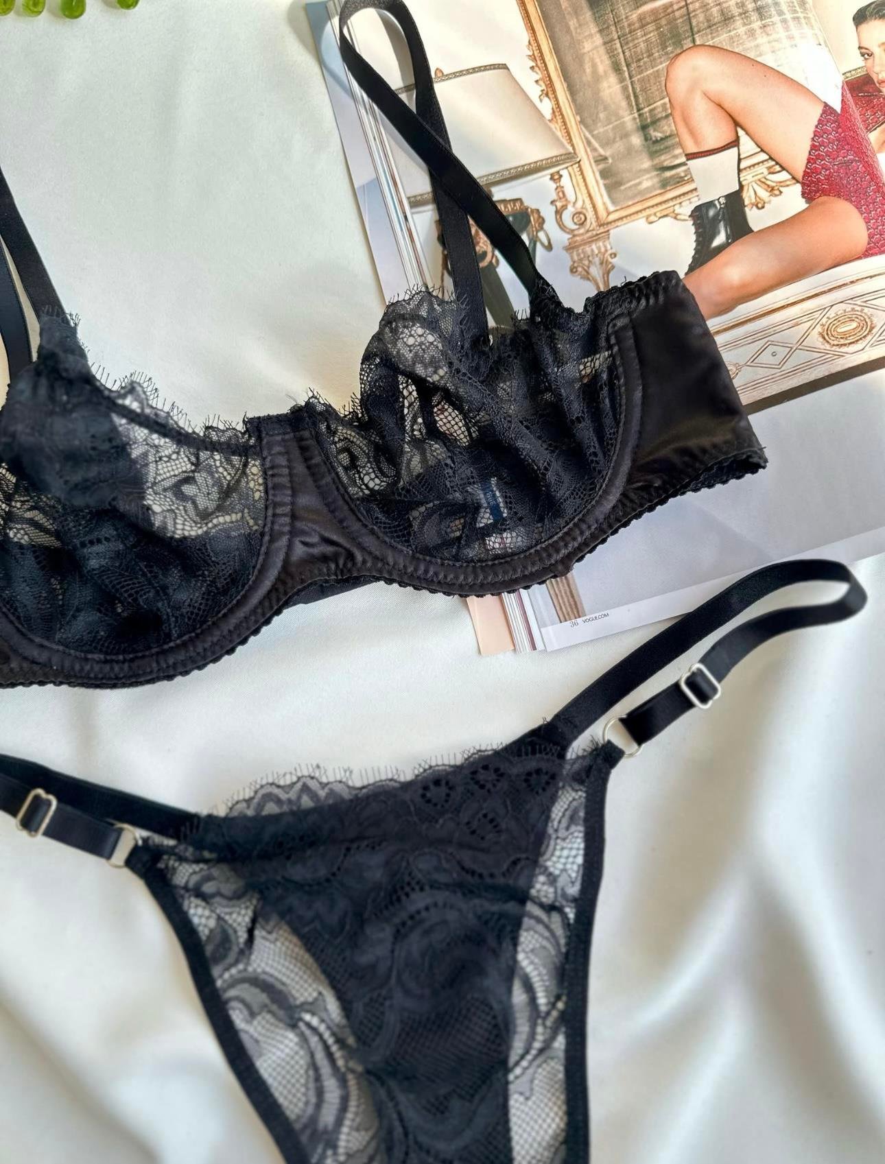 aizec black satin bra set aizec black satin bra set