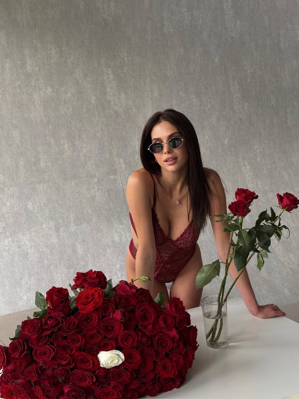 Airy Burgundy Bodysuit - Görsel 3