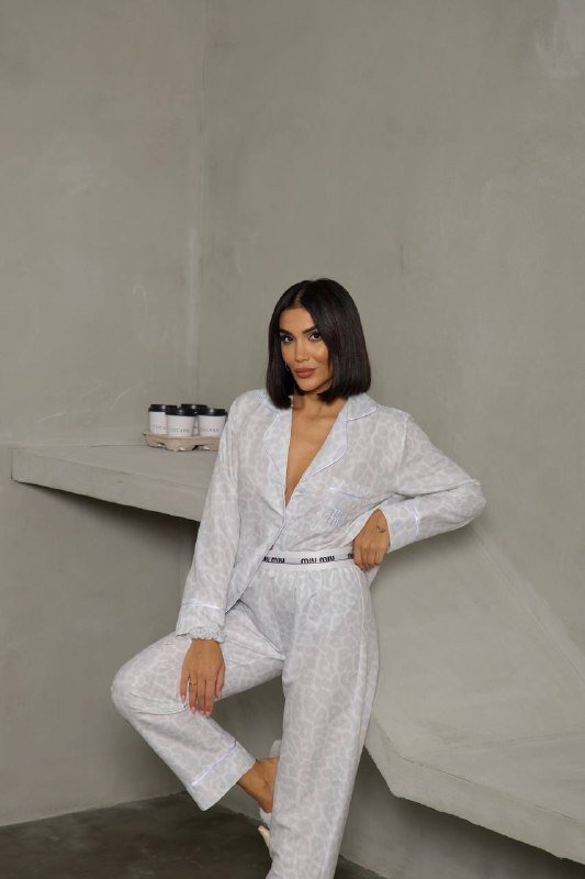 miu white pijama takımı