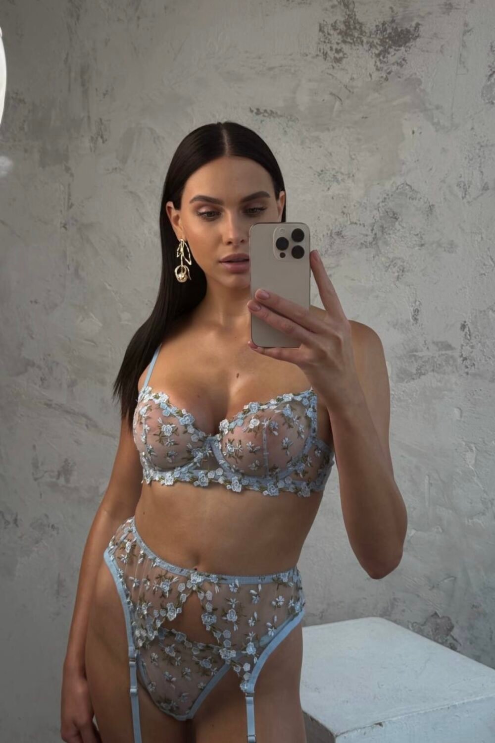 rosa jartiyerli bra set (kopya)